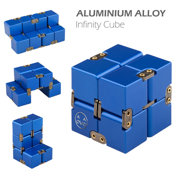 Infinity Cube, Fidget Cube for Adult & Kids (Blue)