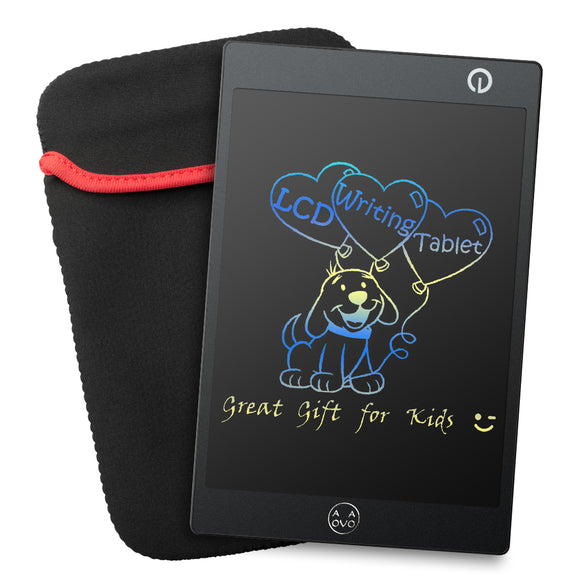 AOVOA Colorful Drawing Board, LCD Kids Writing Board, Electronic Drawing Tablet (Black)