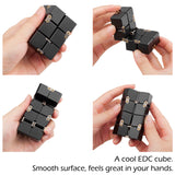 Infinity Cube, Fidget Cube for Adult & Kids (Black)