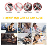 Infinity Rubik's Cube, Fidget Cube for Adult & Kids (Multi-Color)